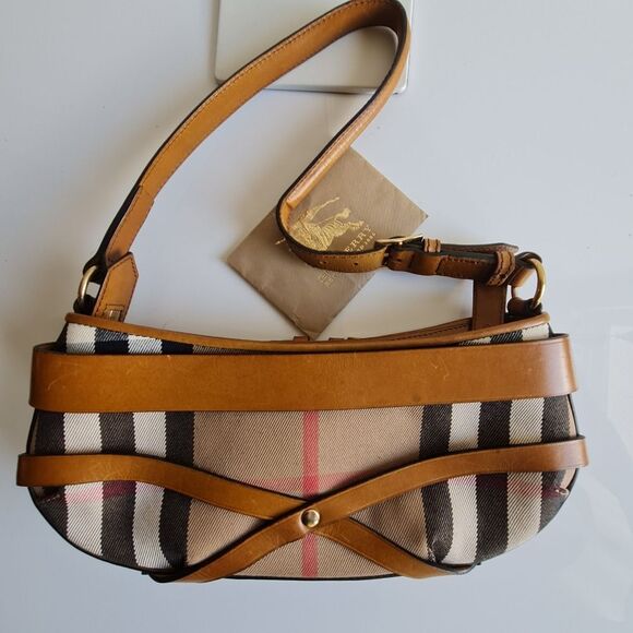 Burberry House Check Bridle Mini Parmoor Shoulder Bag Brown - Picture 6 of 16